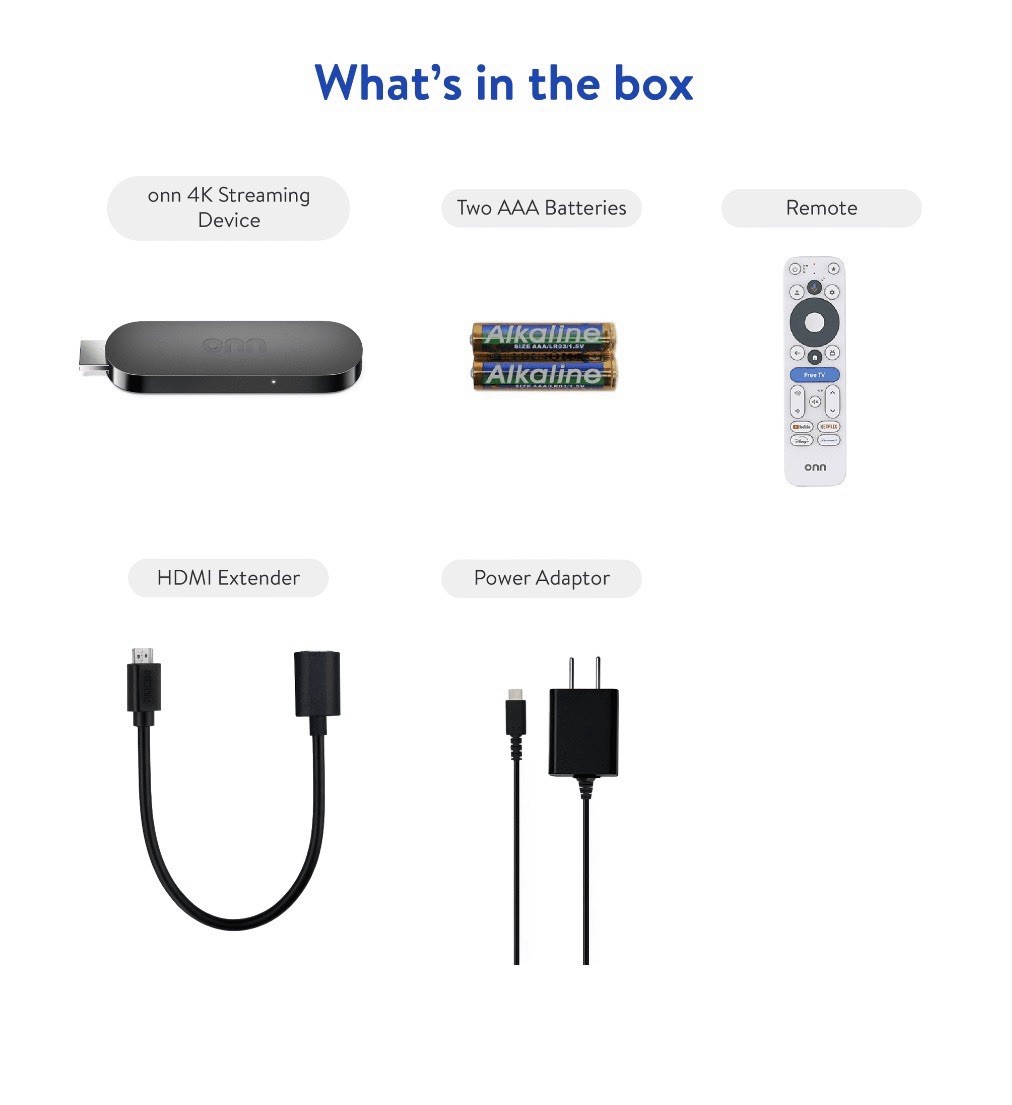 onn 4K Streaming Device, Google TV with Gemini (NEW 2026 Model) – Fast Streaming