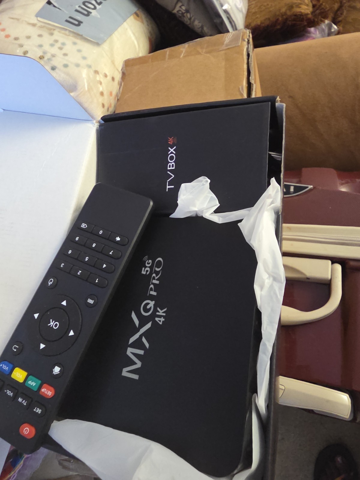 MXQ Pro 4K 5G Ultra HD Smart TV Box 64bit, Quad Core, Android 11, WiFi