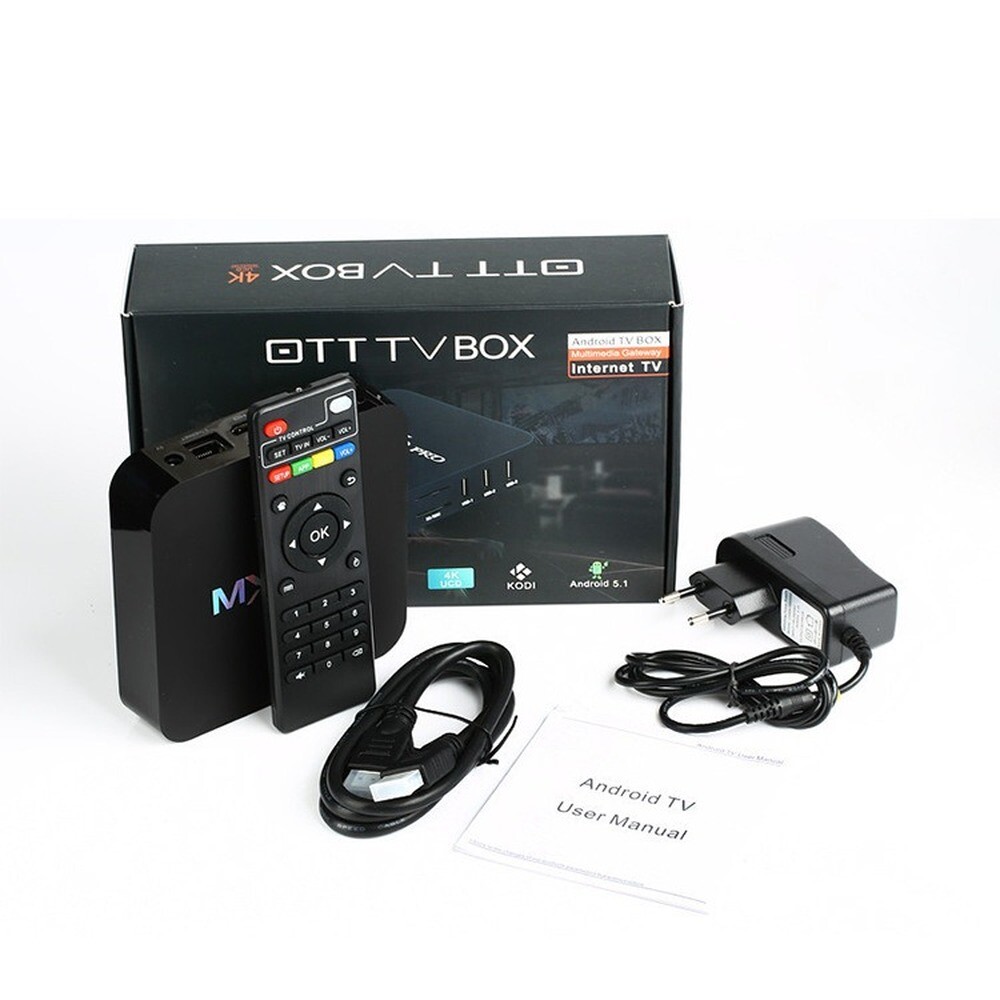 MXQ Pro 4K Android TV Box 7.1 Smart TV Box WiFi Quad Core 3D Media Player