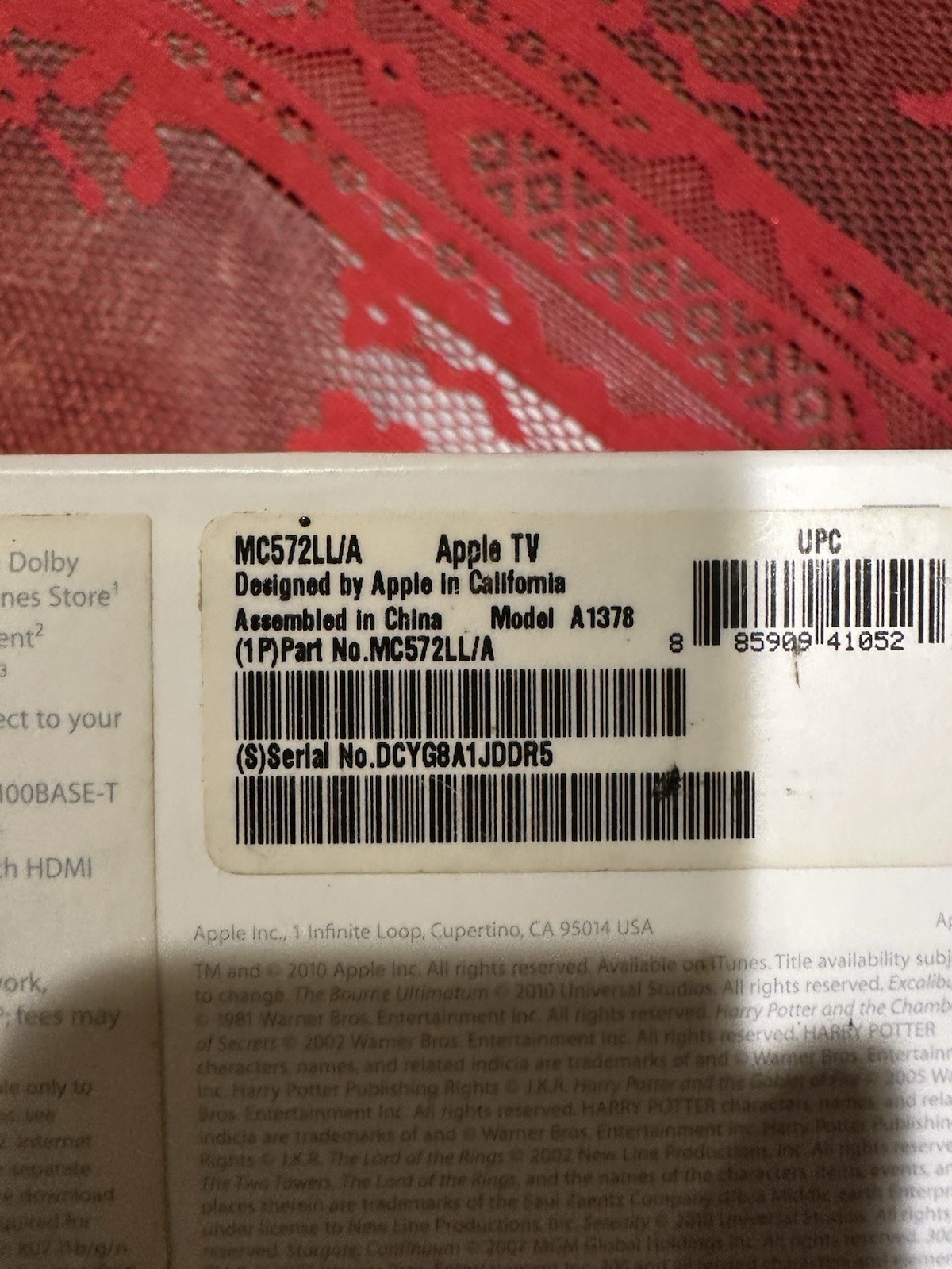 Apple TV (2nd Generation) 8GB Media Streamer – A1378