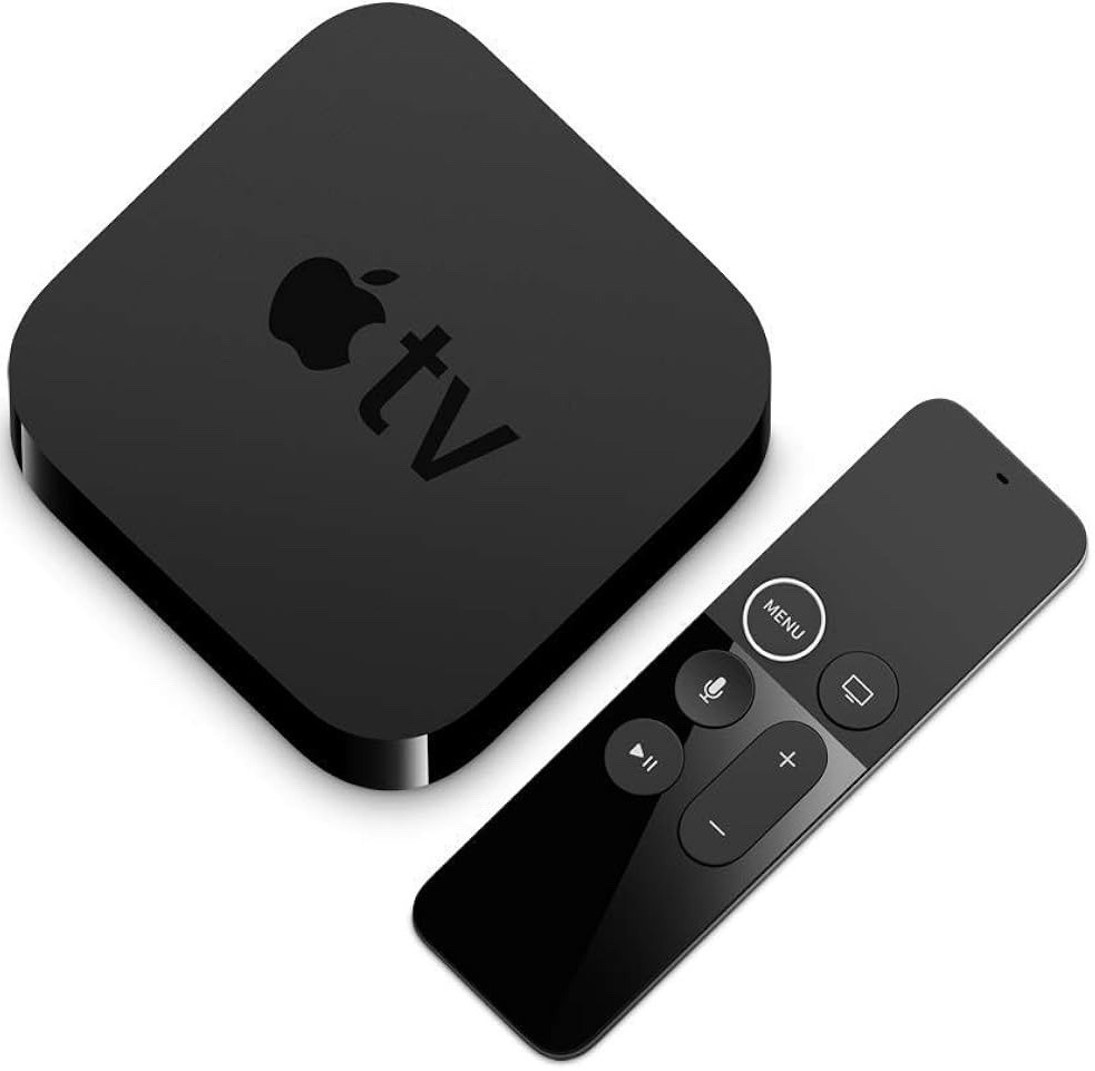 Apple Apple TV Black Media Streamer Set Top Box Player with Siri Remote
