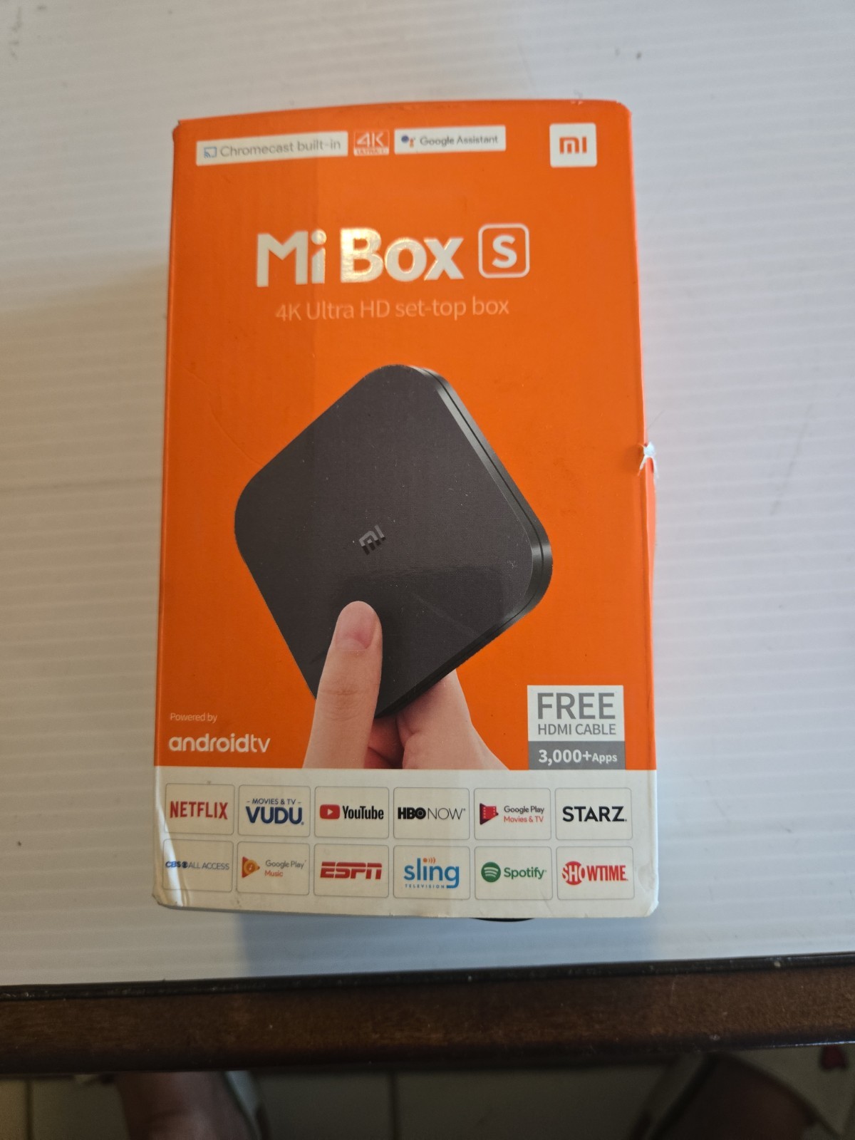 Xiaomi Mi Box S 4K HDR Android TV Streaming Media Player + Free HDMI Cable