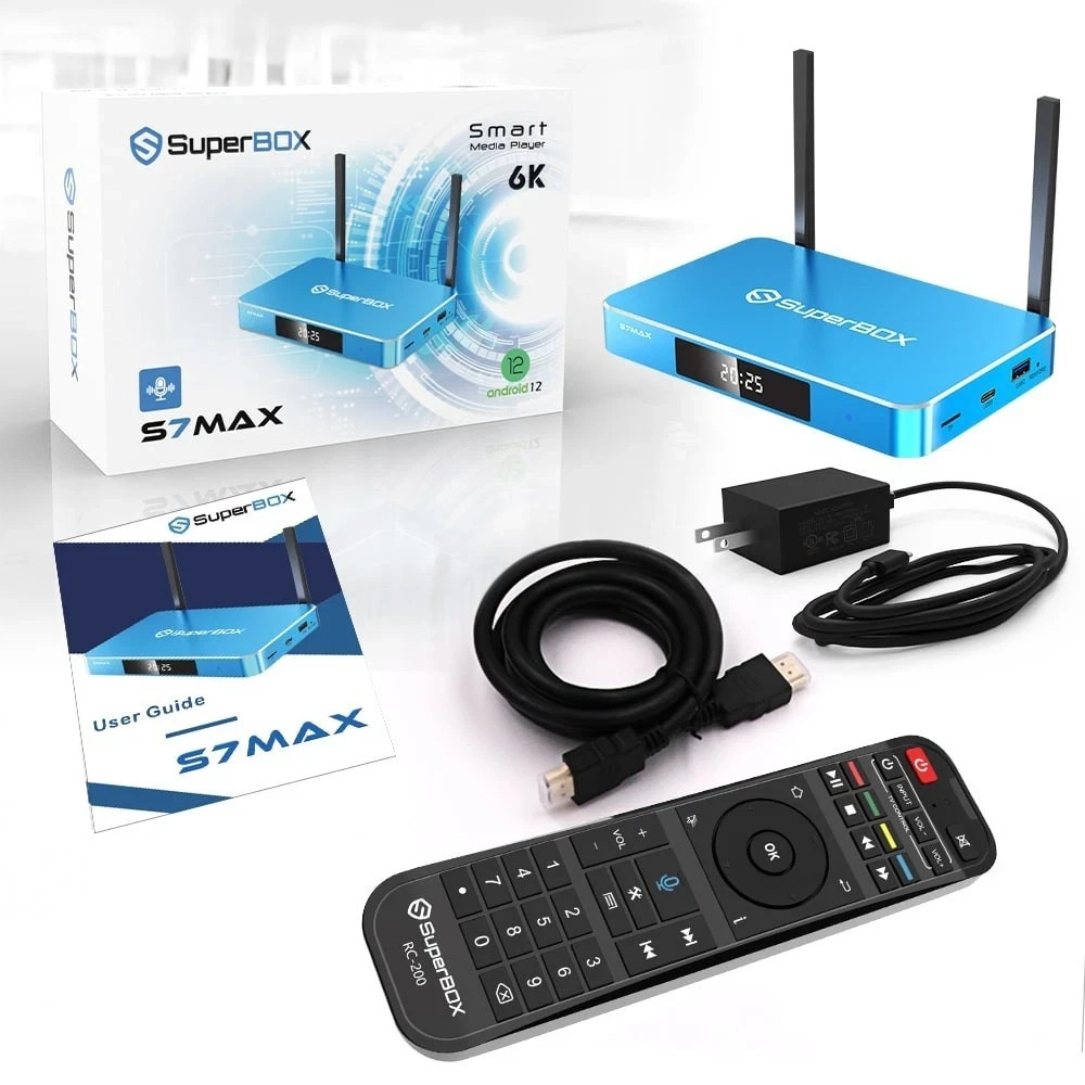 SuperBox S7 Max 64GB 6K Ultra HD Android TV Box – Authorized Distributor –