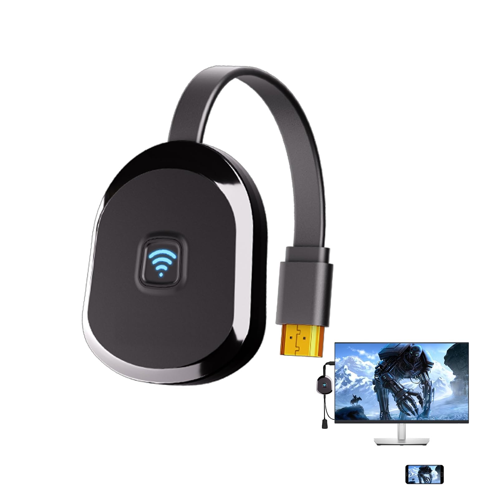 4K Wireless Display Adapter for TV, Screen Mirroring iOS Android Windows