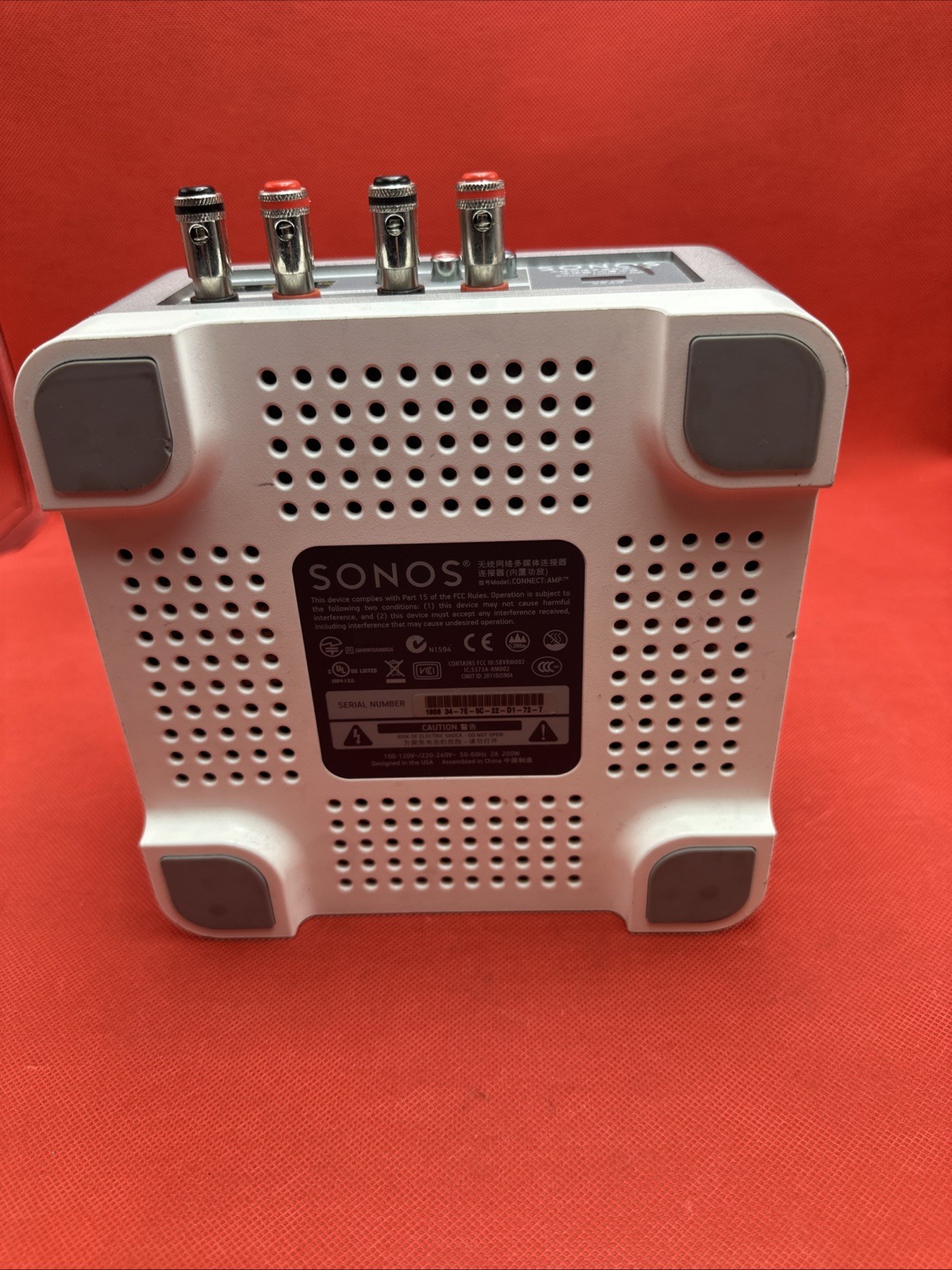 NOT WORKING Sonos Connect Amp 2nd Gen Wireless Streaming Amp W Power Cord