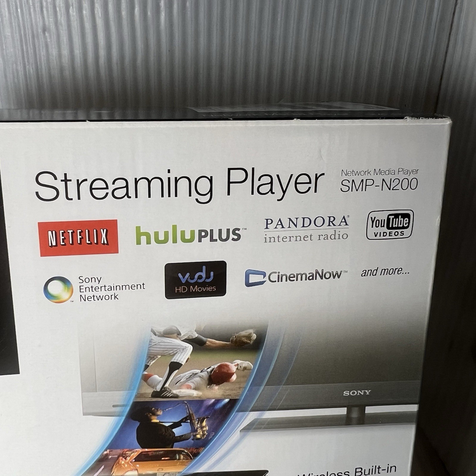 Sony SMP-N200 WiFi Network Media Player with Remote, AC Power Adaptor Open Box