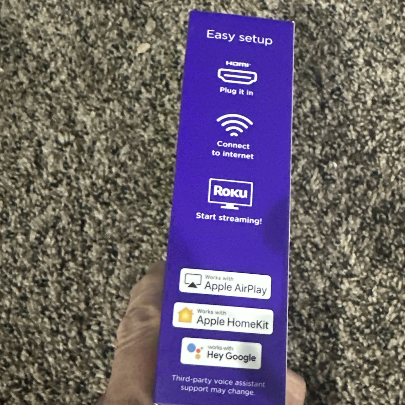 Roku Streaming Stick 4K/HDR/Dolby Vision Streaming Device with Roku Voice Remote