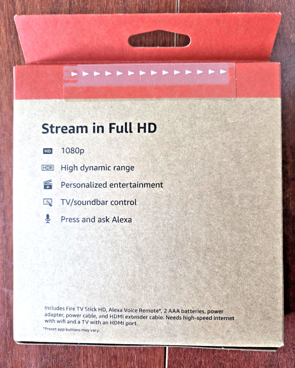 NEW IN SEALED BOX AMAZON FIRE STICK TV HD 1080p WITH ALEXA REMOTE 8GB WI-FI