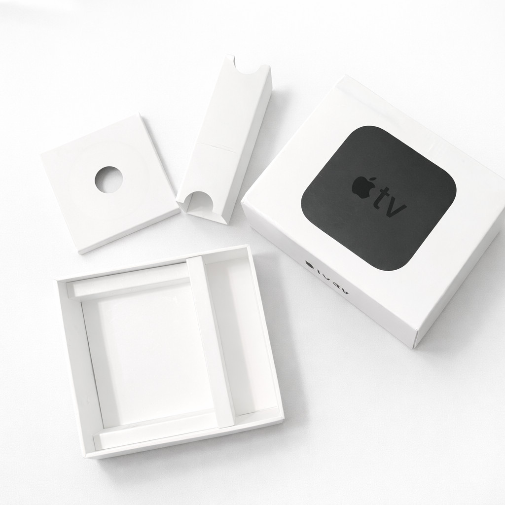 APPLE TV 4K (32GB) ORIGINAL EMPTY RETAIL BOX & INSERTS PACKAGING ONLY