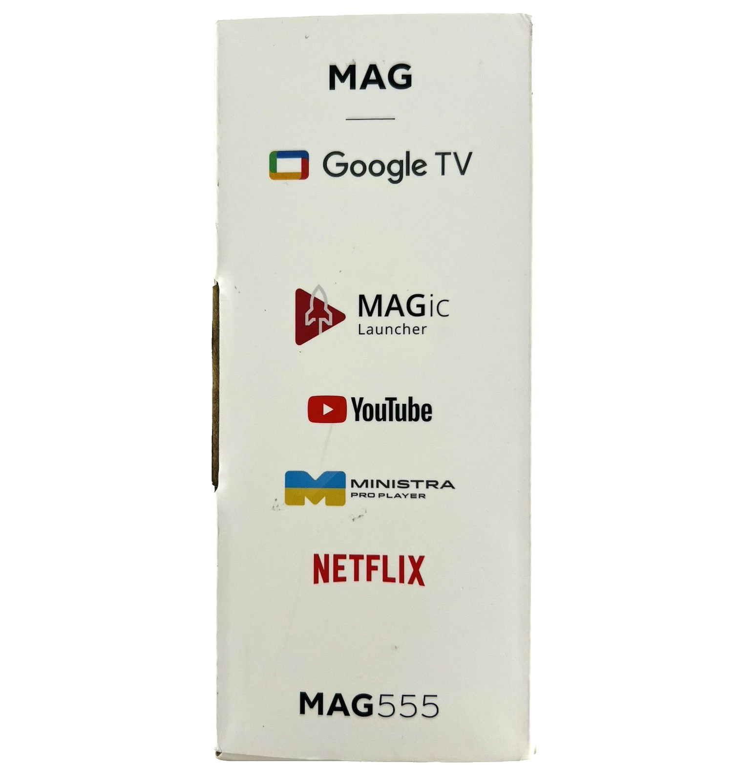 Infomir MAG555 Google TV 4K Ultra HD Streaming Media Player Wi-Fi HDMI 2.1