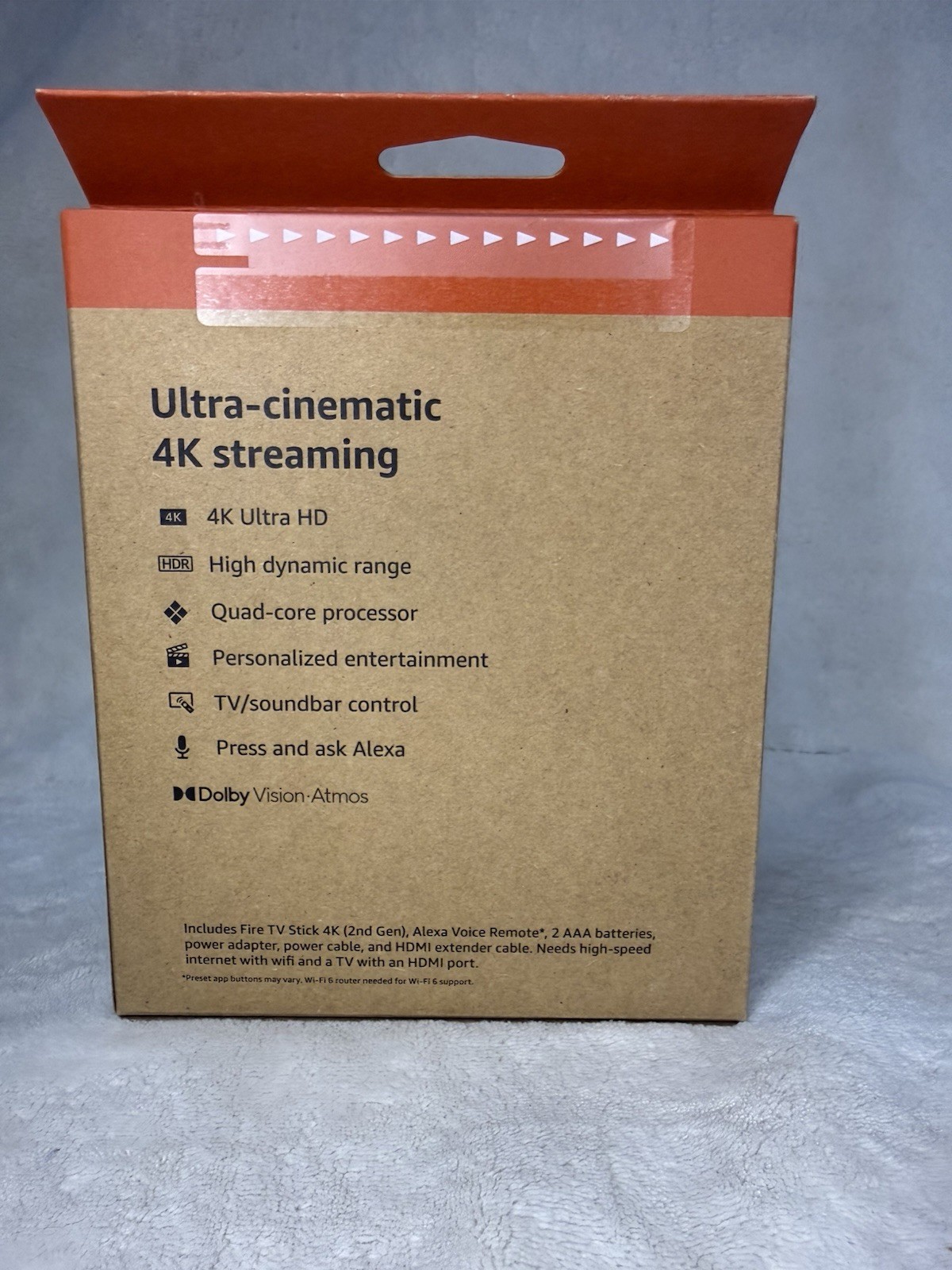 AMAZON FIRE TV STICK 8 GB 4K WI-FI 6 2nd Generation NEW SEALED