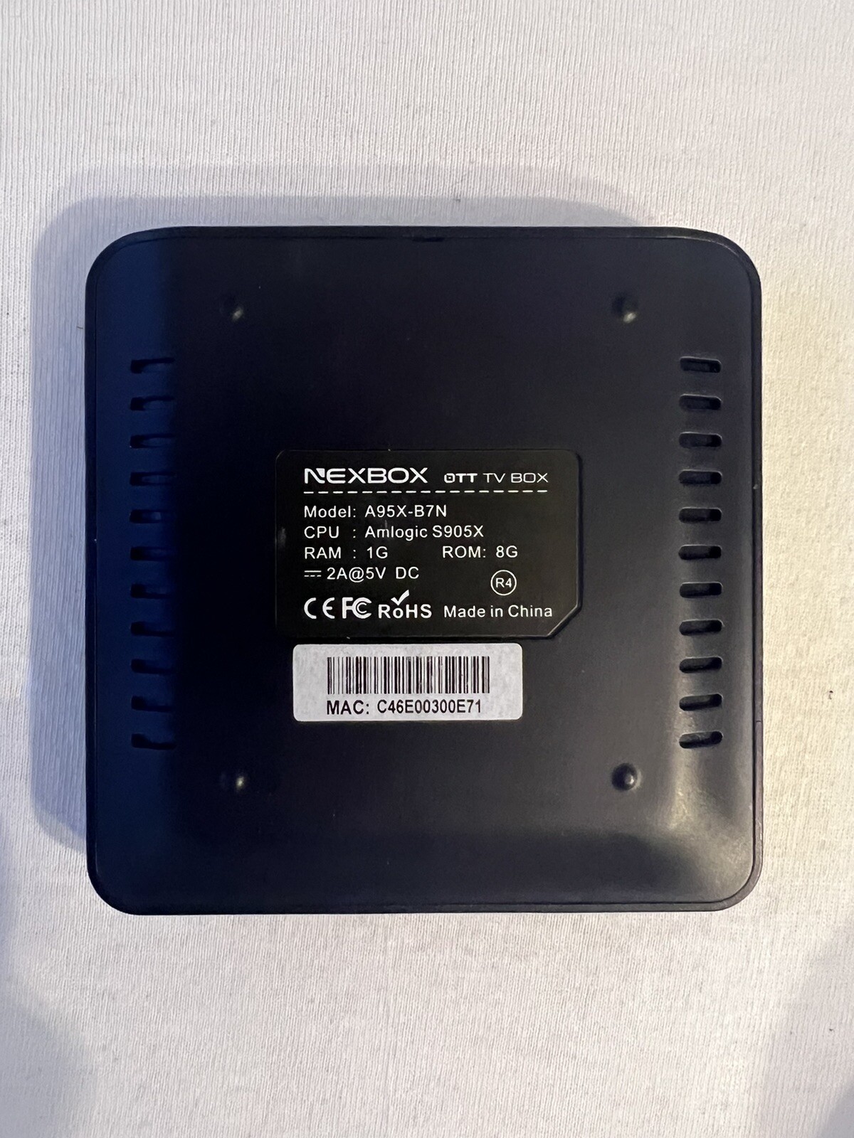 NEXBOX A95X -A7N4K TV BOX S905 1G RAM+8G ROM 2.4G/5G Wired Or WIFI Stream-Z