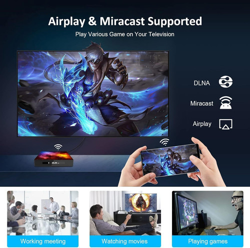 Android TV Box 10.0, T95 Super 2GB RAM 16GB ROM BLACK