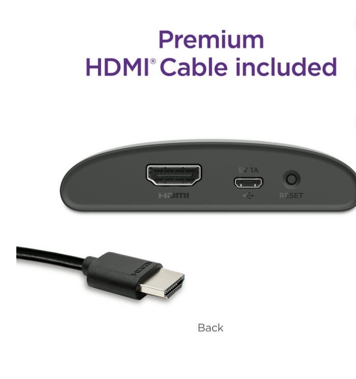 Roku Express 4K+ Streaming Player – 3941RW (Black)