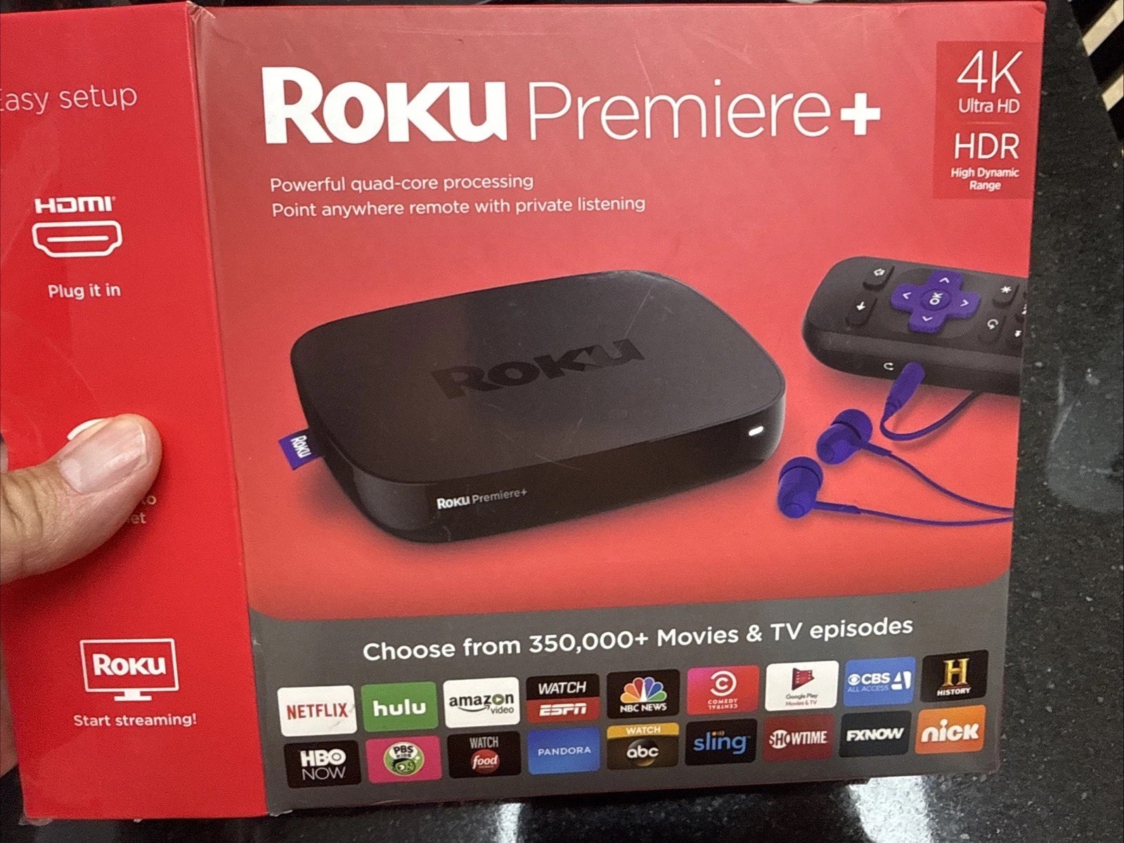 Roku Premiere + Plus 4K HDR Streaming Media Player 4630R