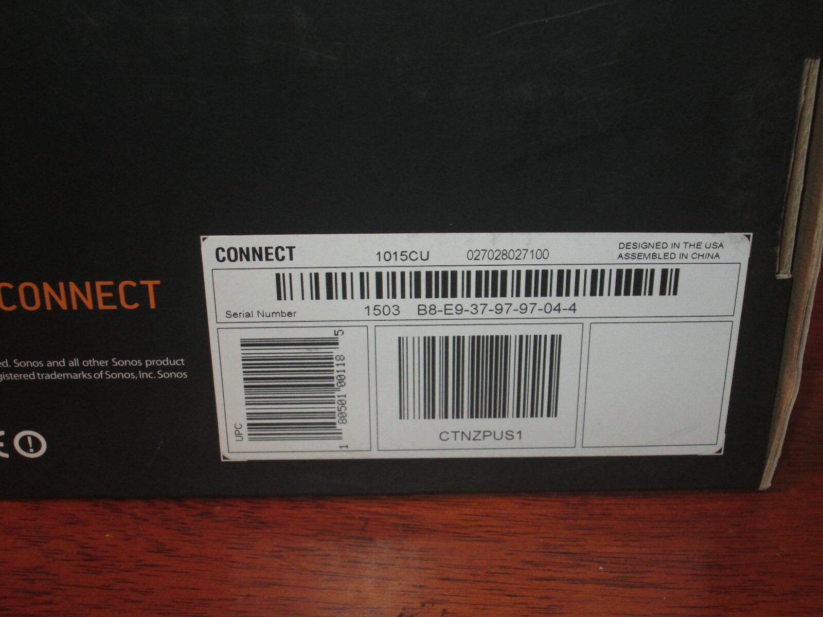 Sonos Connect S1 Wireless Streaming Music Stereo Component Brand NEW
