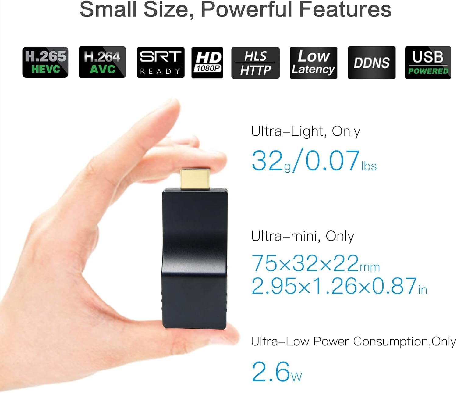 DDMALL H.265 HDMI Encoder for Live Streamer, Live Streaming – ED-2K