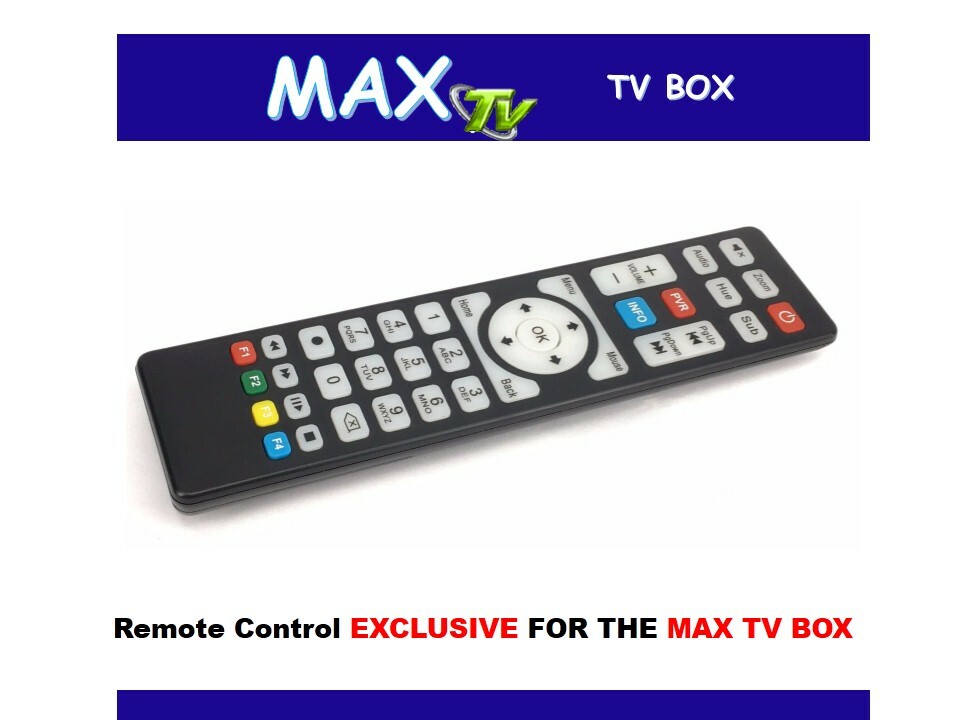 MaxTV BOX Remote Control FOR MAXTV Gold, Silver and 2.4 (older models)