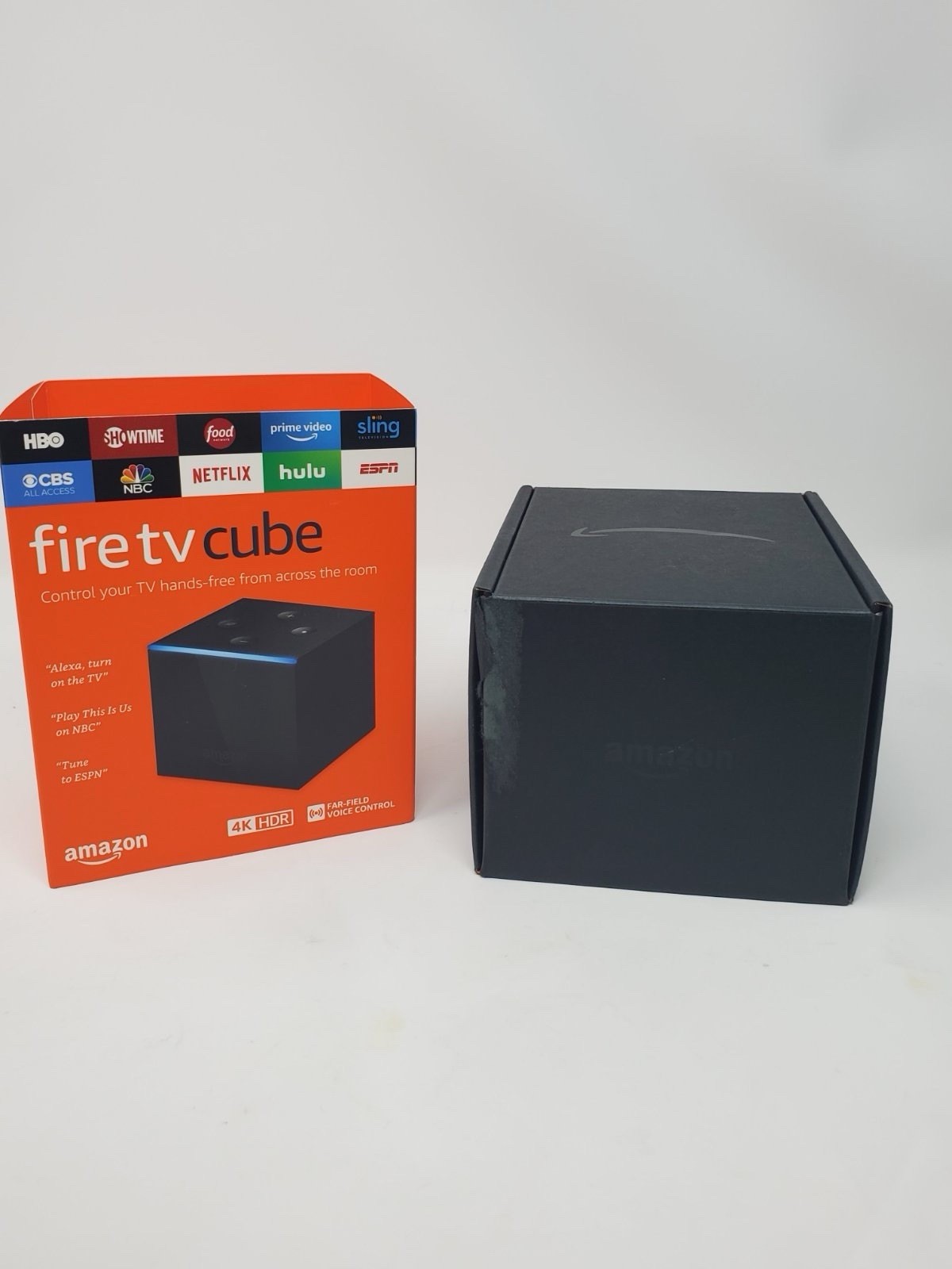 Amazon Fire TV Cube 1st Gen 4K Streaming Media Player Alexa Voice 2nd Gen Remote