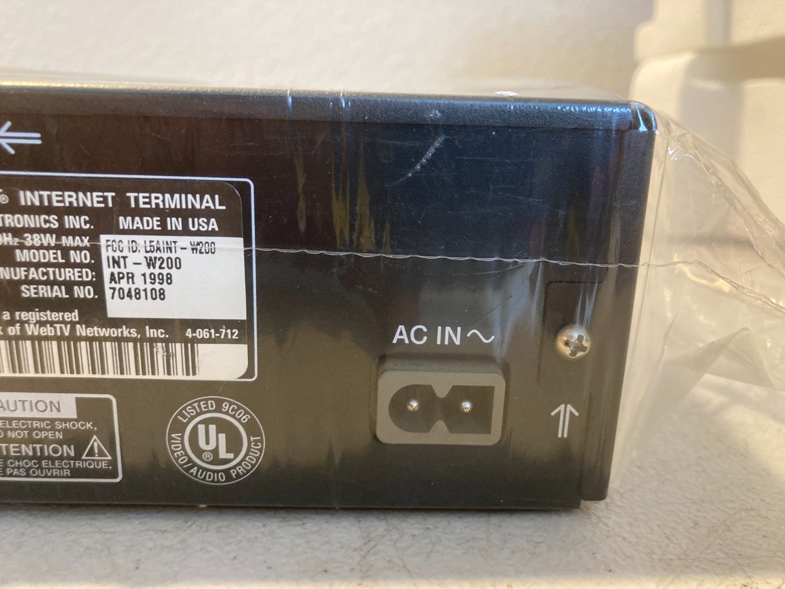 Sony 1998 Vintage Webtv Plus INT-W200 Internet Terminal New in Box