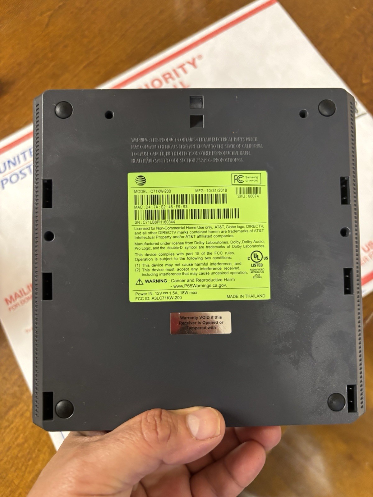 AT&T TV Now Streaming Player and Remote Control (C71KW-200)