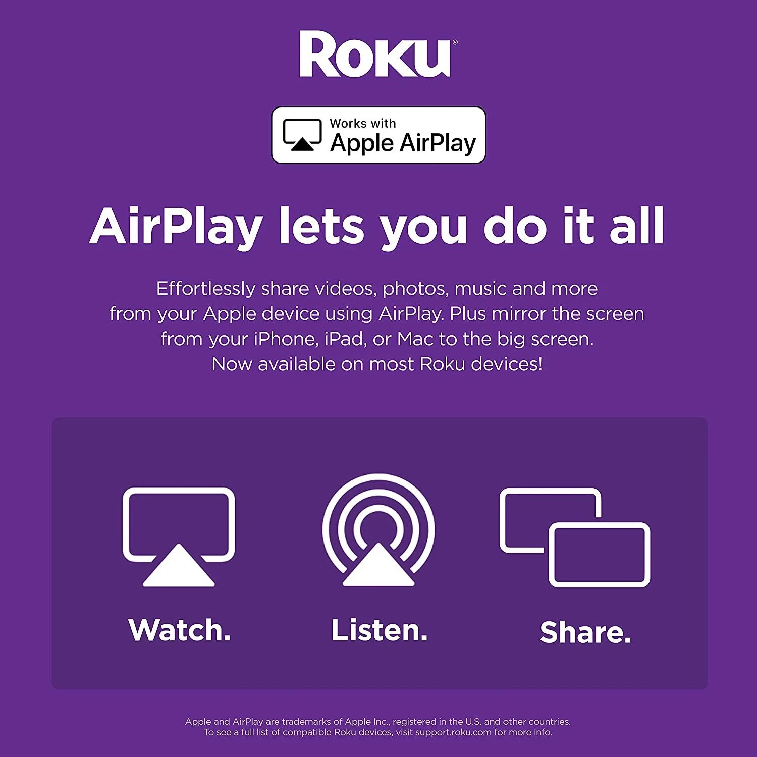 Roku Streaming Stick 4K/HDR/Dolby Vision Streaming Device with Roku Voice Remote