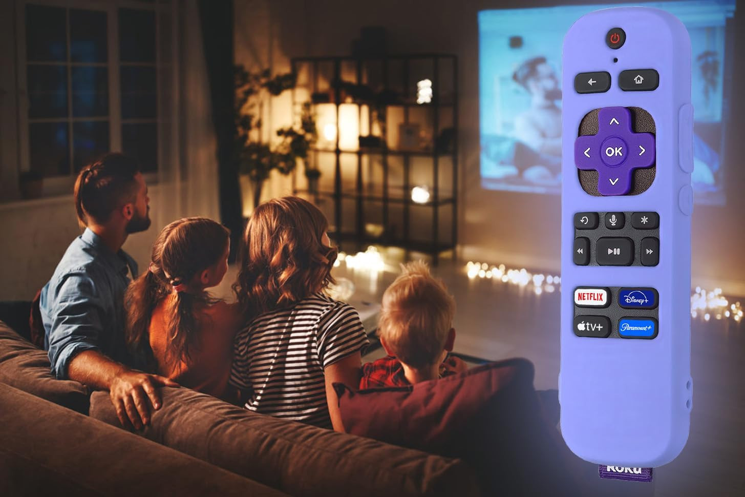 Silicone Cover for Roku Voice TV Remote Rcal7R/Roku Express/Roku Streaming Stick