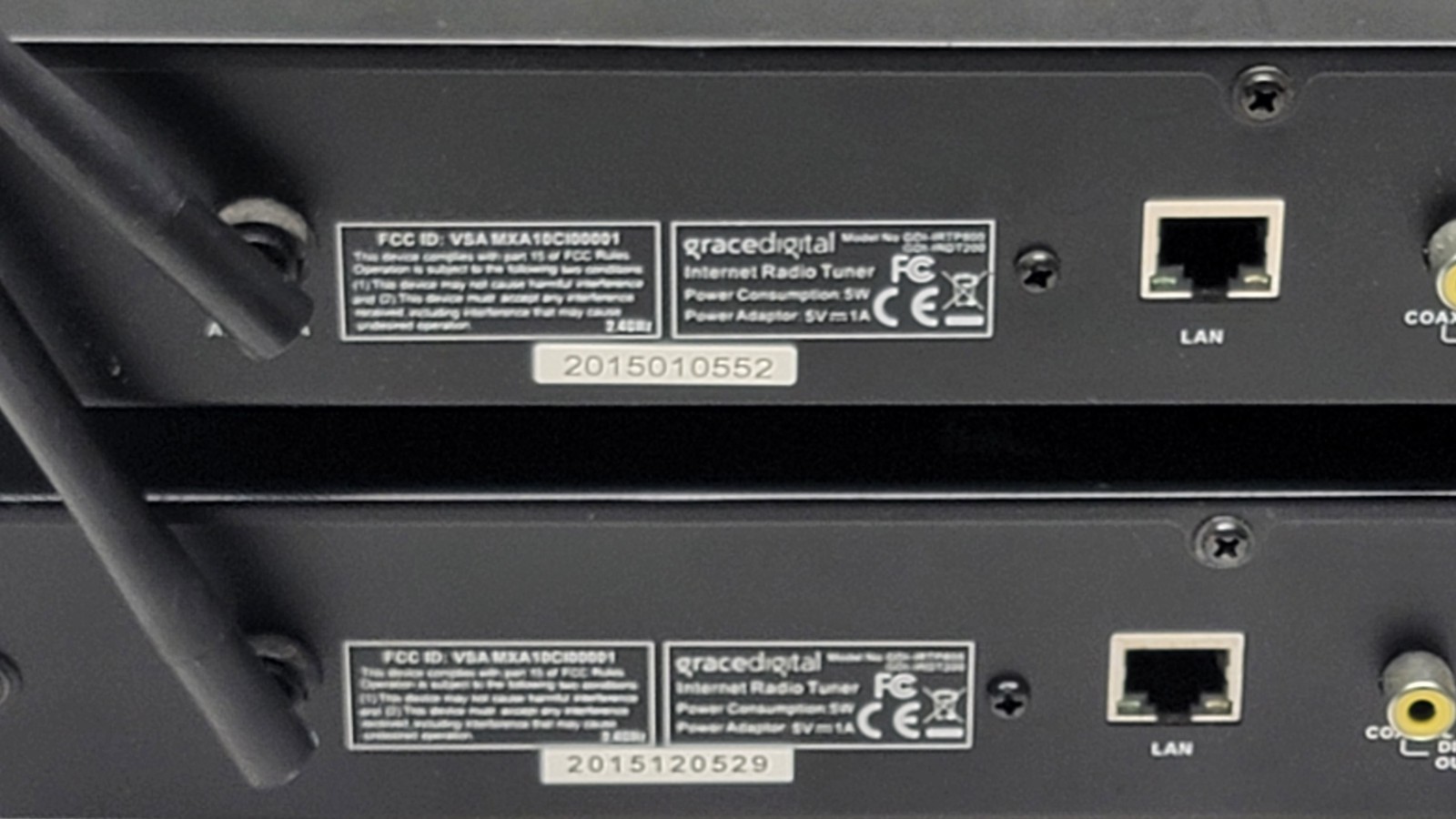 (2) Grace Digital Radio Tuner GDI-IRDT200 No Remote