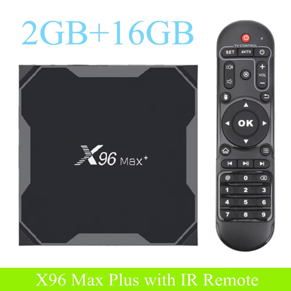 Smart TV Box Android 9.0 X96MAX Plus Amlogic S905X3 Quad Core 4GB 64GB 32GB Dual