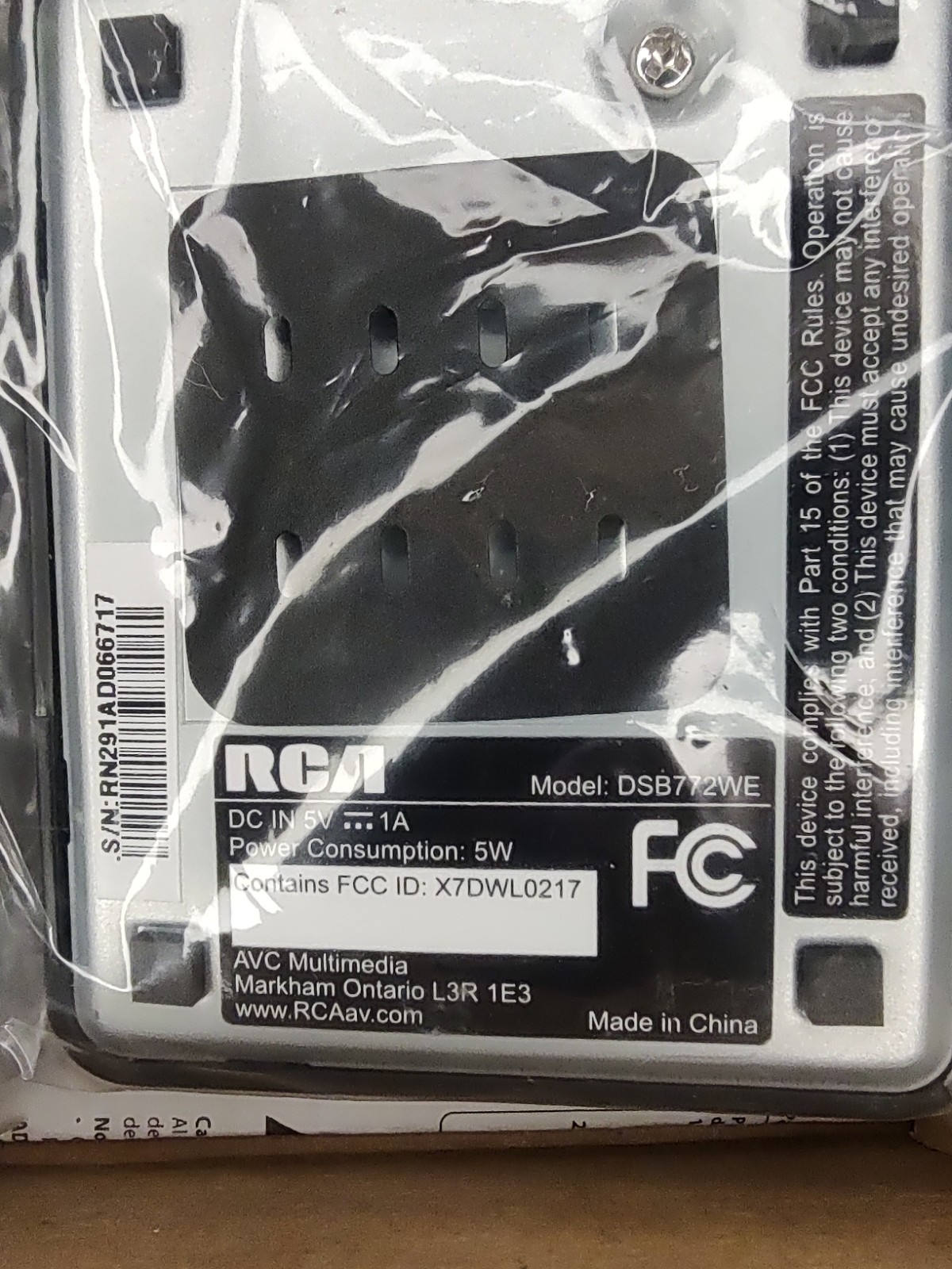 RCA Wi-Fi Streaming Media Player 1080p HDMI Output W/Remote CIB Refurbished