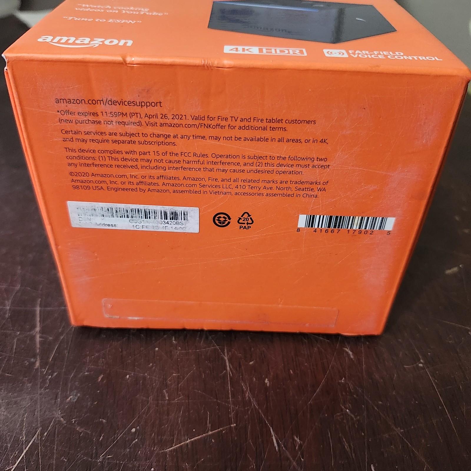 Amazon Fire TV Cube (2nd Gen) 4K Ultra HD Hands-Free Streaming Player Alexa -New