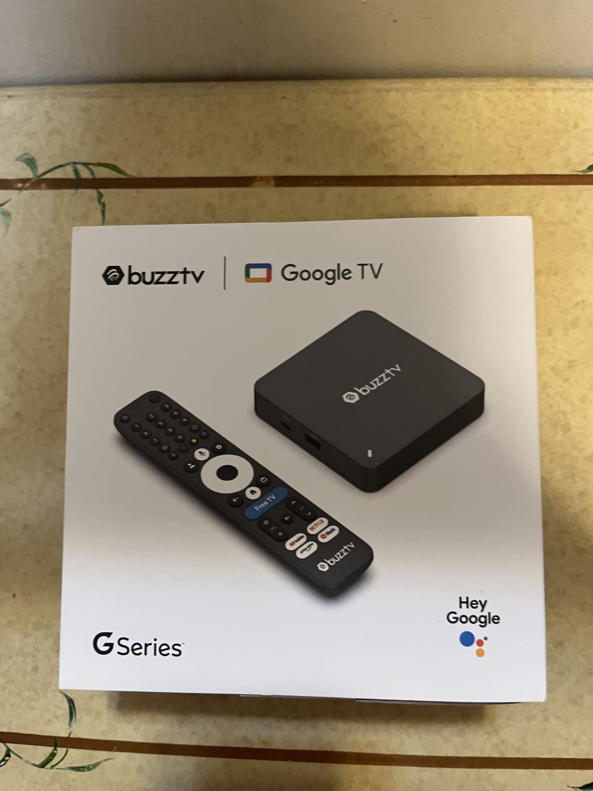 BuzzTV G Series Google TV Set Top Box Streaming Player