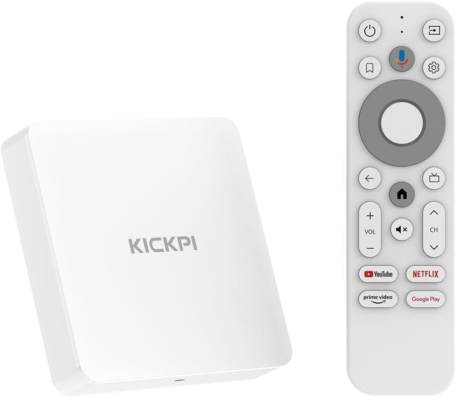 KP1 Google Certified Android 11 TV Box – 4K, Voice Search & Chromecast Included-