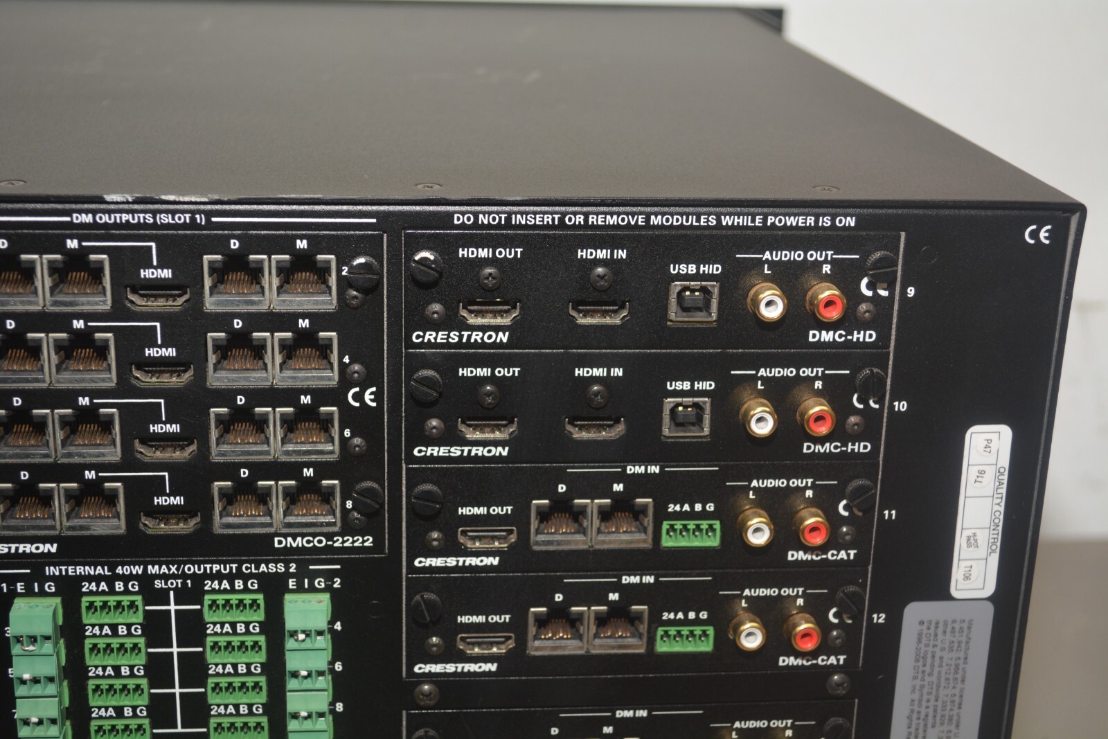 ^ Crestron DM-MD16x16 HD Digital Media Switcher w/ 15x Cards #X1035