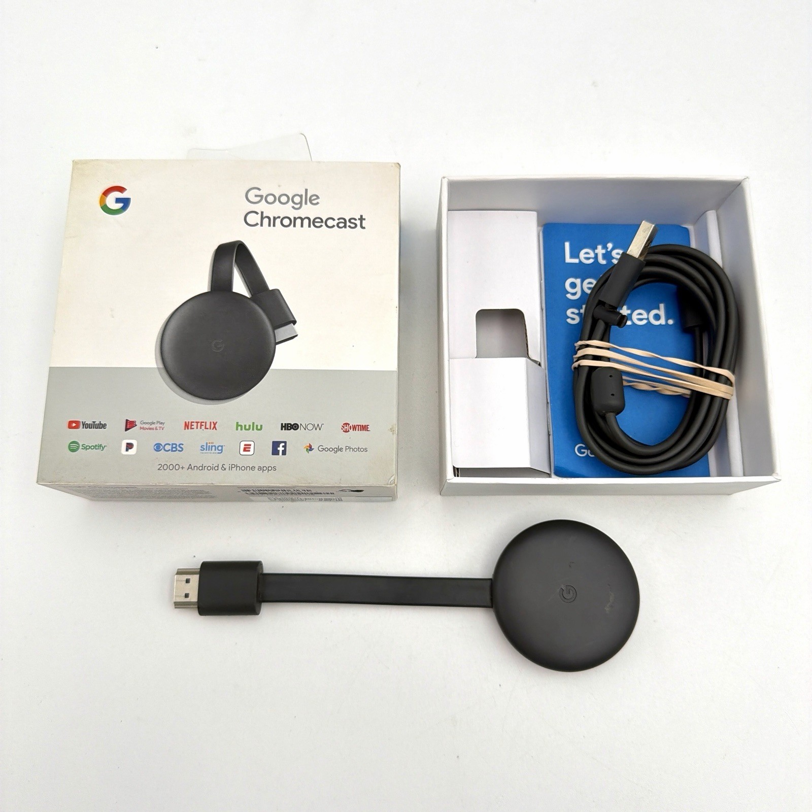 Google Chromecast 3rd Generation HDMI Streaming Media Player GA00439-US NC2-6A5
