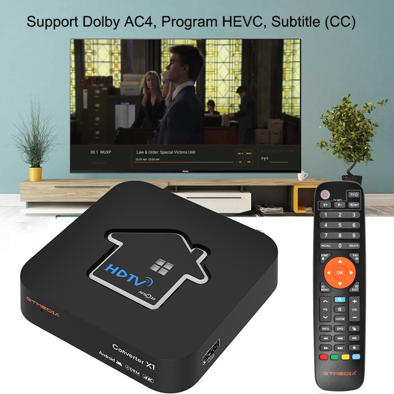 GTMEDIA 4K Android 11 Smart TV Box – ATSC 3.0 Tuner 2 in 1 OTA DVR Ready US