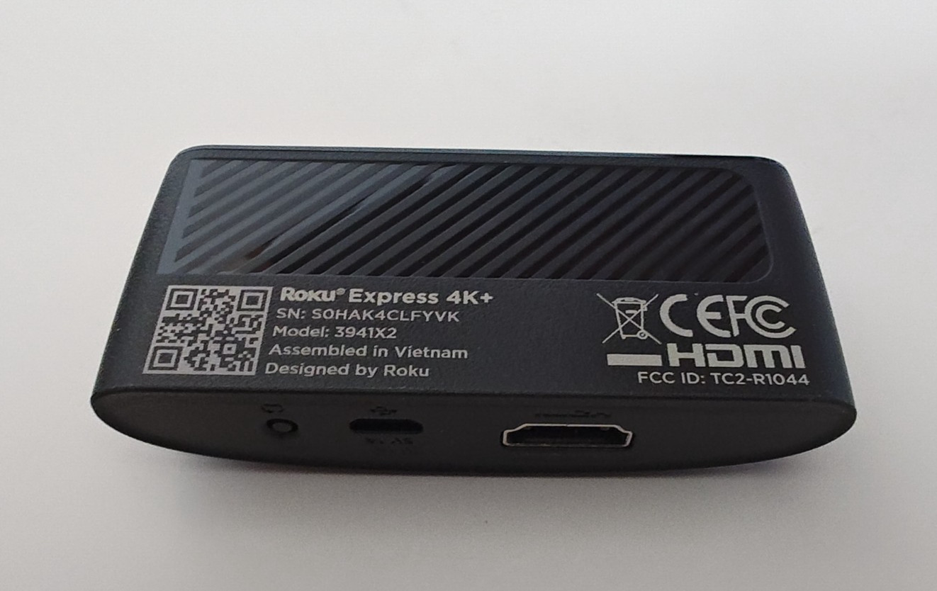 Roku Express 4K Plus 3941X2 Media Streaming Device Cable And Remote