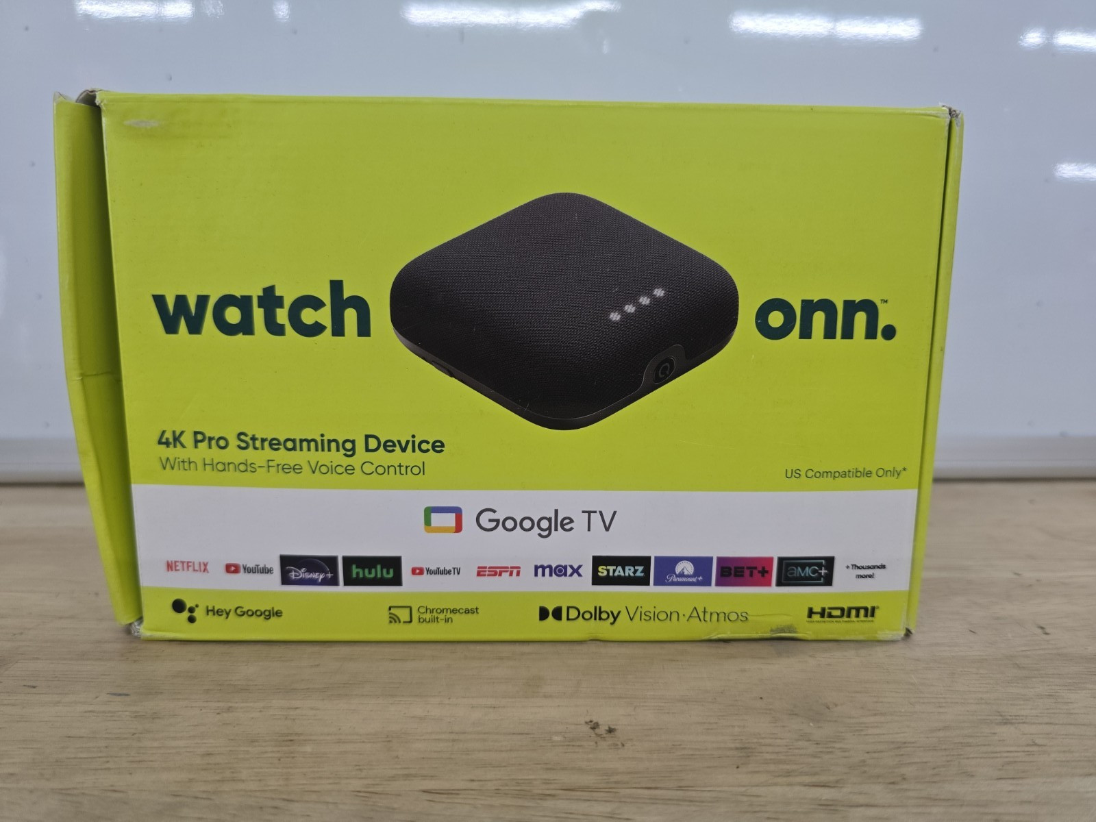 ONN 4K Pro Google TV Streaming Device w Dolby Atmos/Dolby Vision
