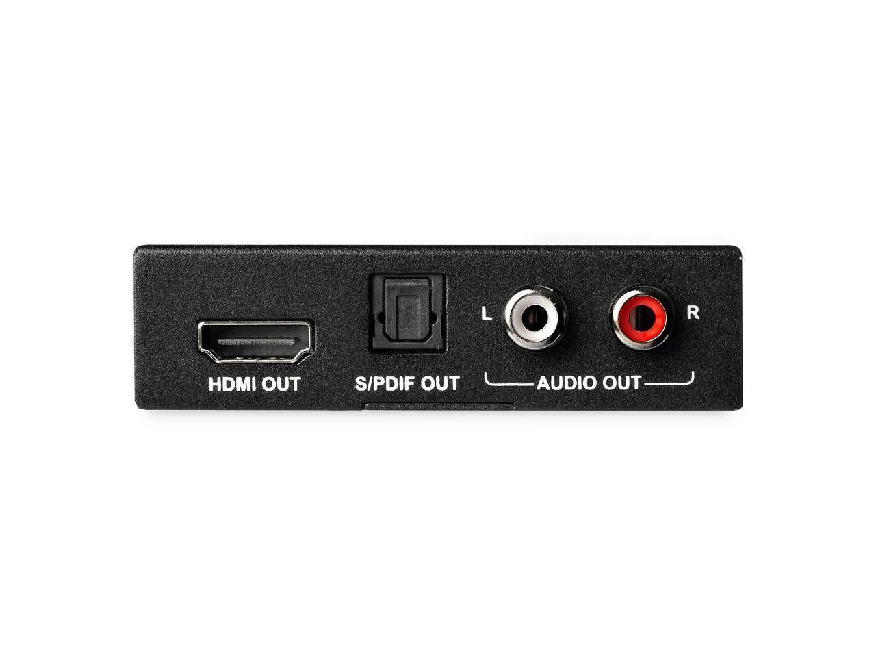 StarTech.com 4K HDMI Audio Extractor with 40K 60Hz Support – HDMI Audio De-embed
