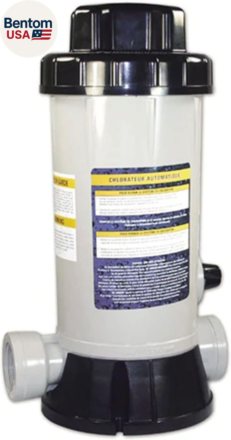 HYDROTOOLS by 87502 Premium In-Line Automatic Chlorine Feeder Chlorinator Adjus