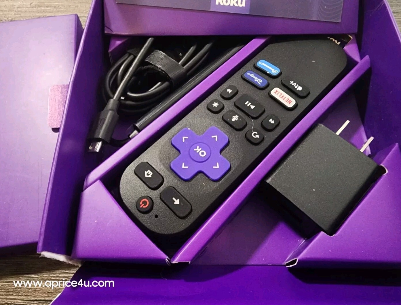 Roku Streaming Stick 4K/HDR/Dolby Roku Voice Remote and TV Controls
