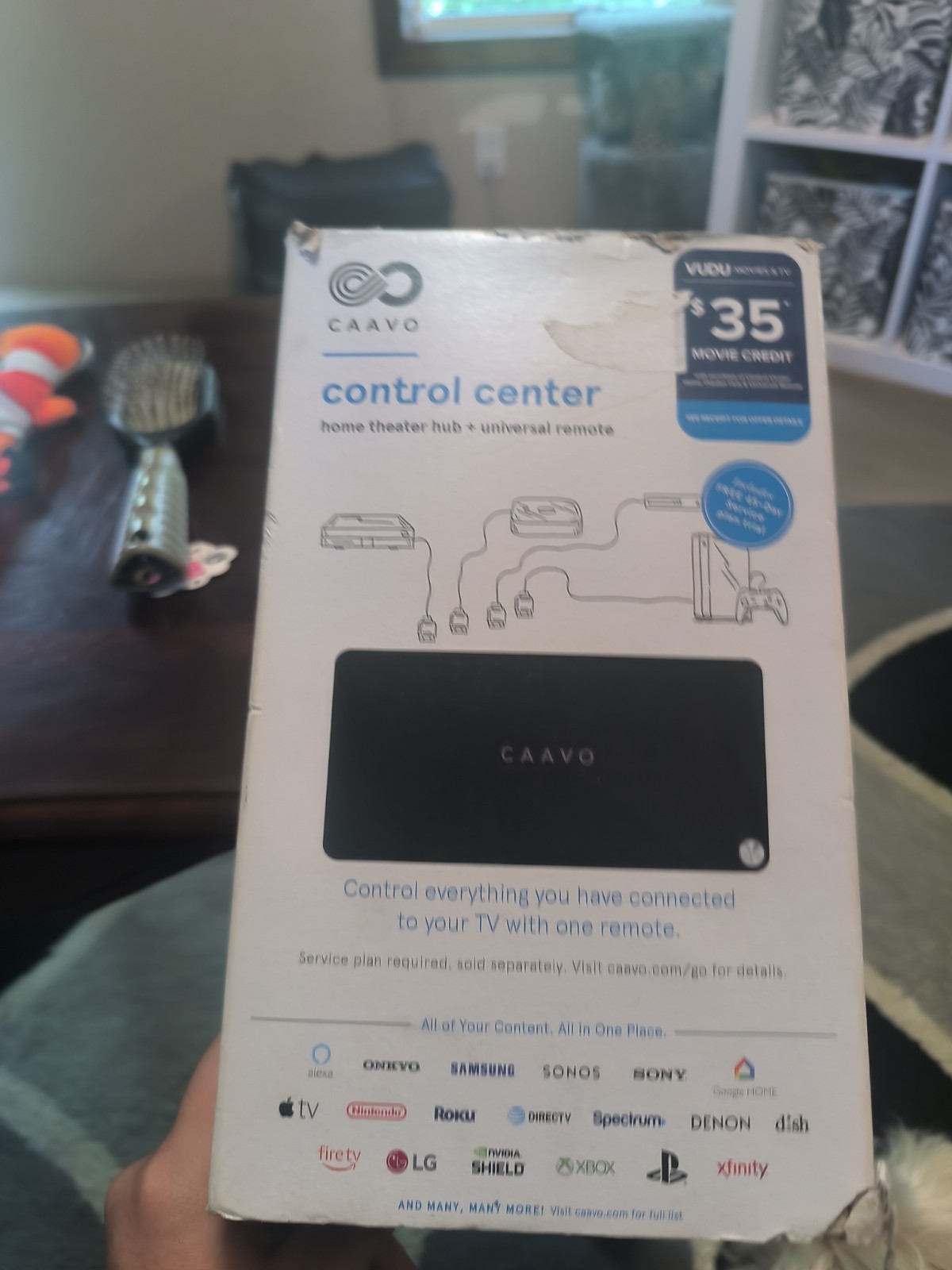Caavo Control Center Home Theater Hub Universal Remote with Voice Control