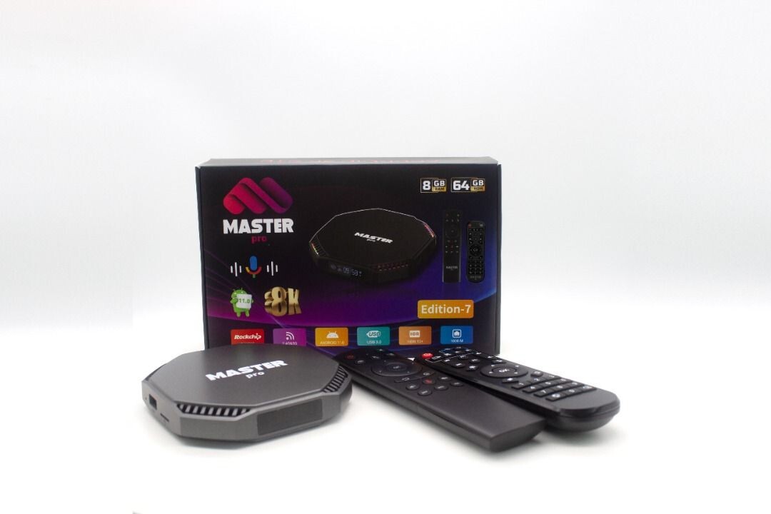 Master Pro 8K Android Box – Stunning 8K Resolution & Next-Level Entertainment!