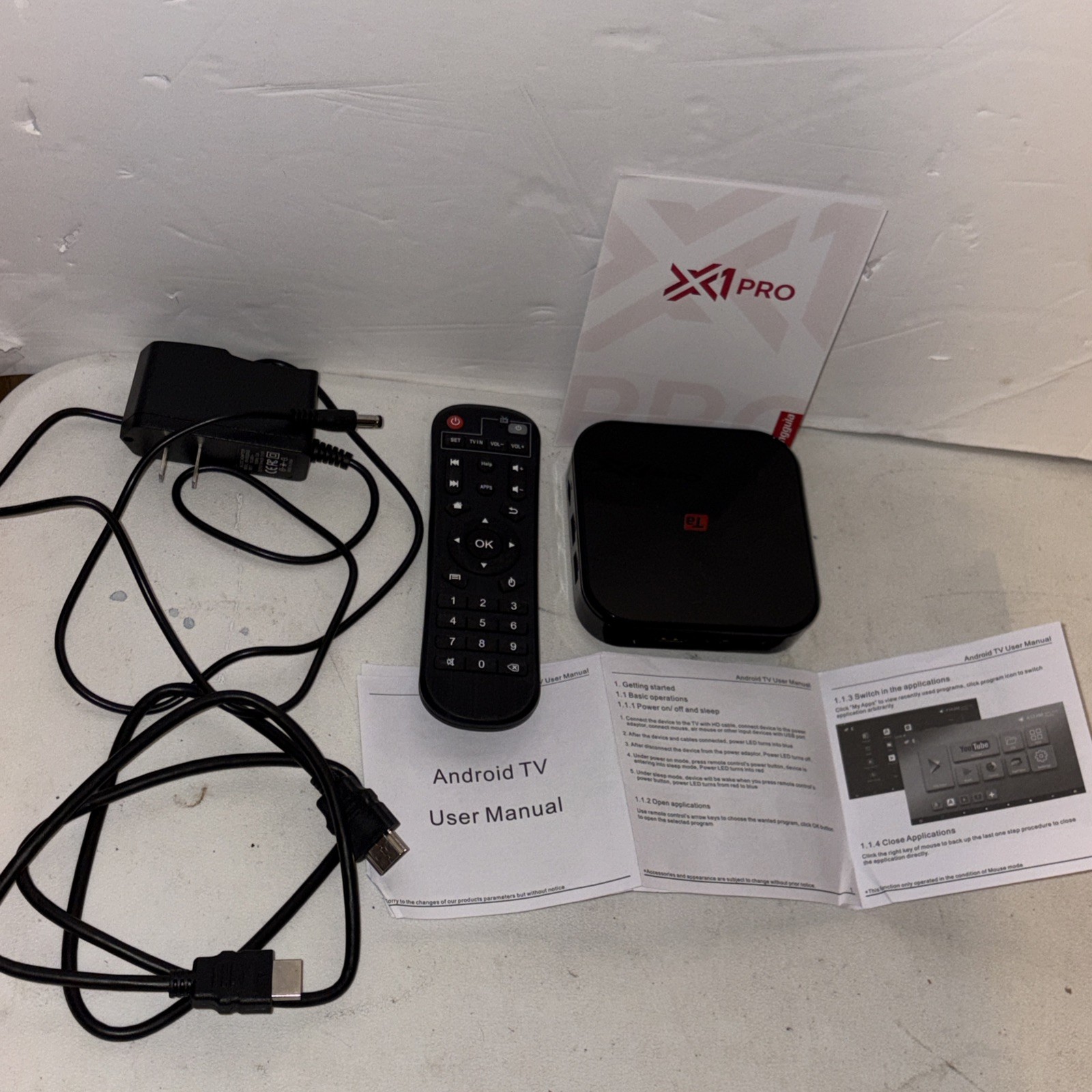 Tanqgua X1 PRO Android TV Box Wi‑Fi 6 Bluetooth 8K HDR10+ 64GB HDMI