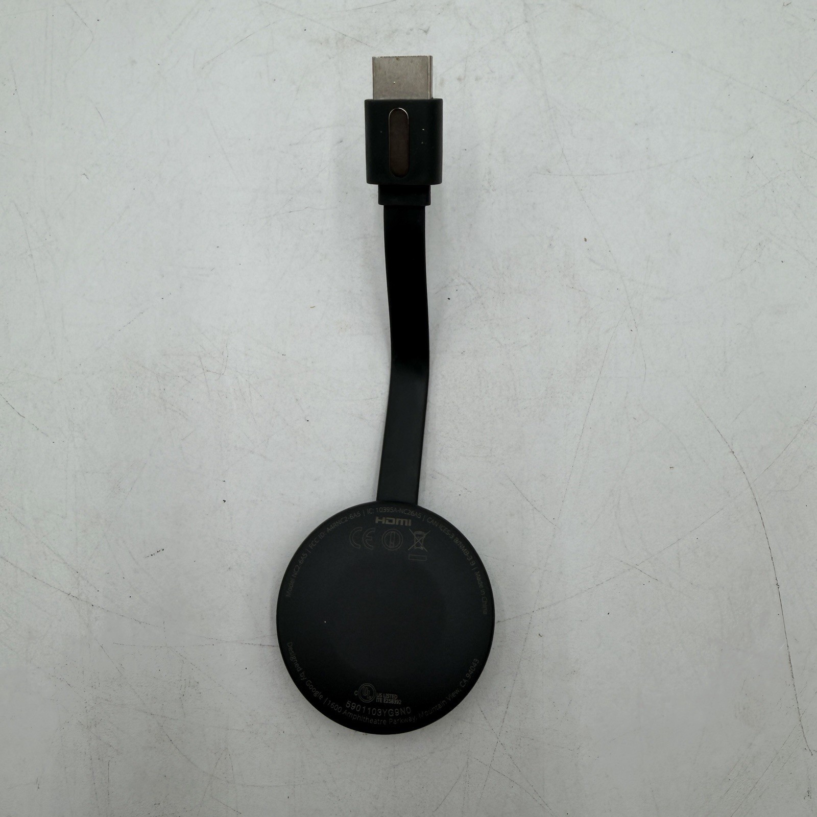 Google Chromecast Model NC2-6A5 HDMI Black 2nd Device Only