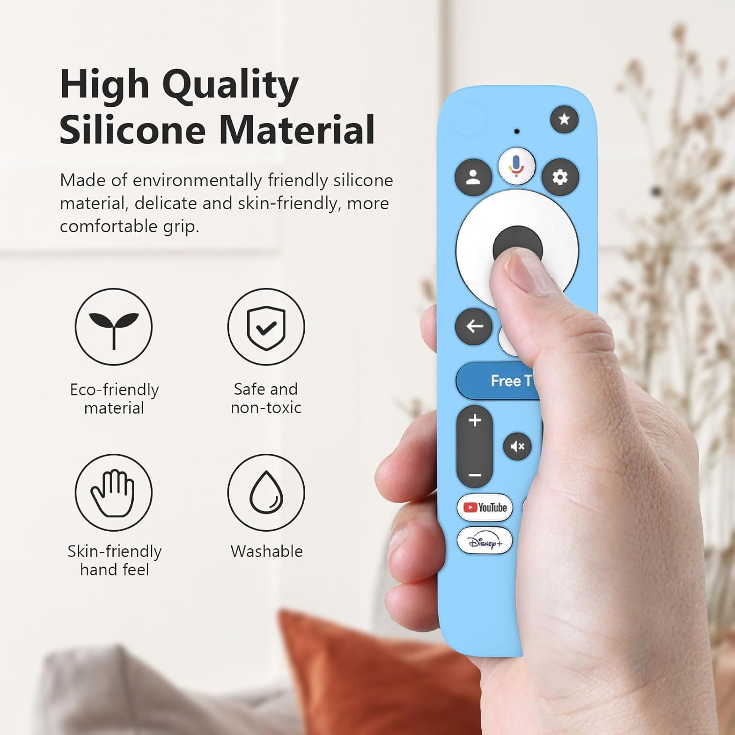 Cover for Onn Google TV 4K Pro Streaming Device (2024) Android TV Box Remote, Si