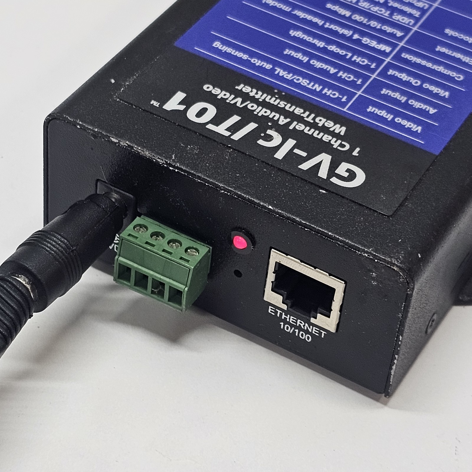 GVI Video Encoder IP Transmitter Server GV-IC IT01 Tested Working NO POWER CABLE