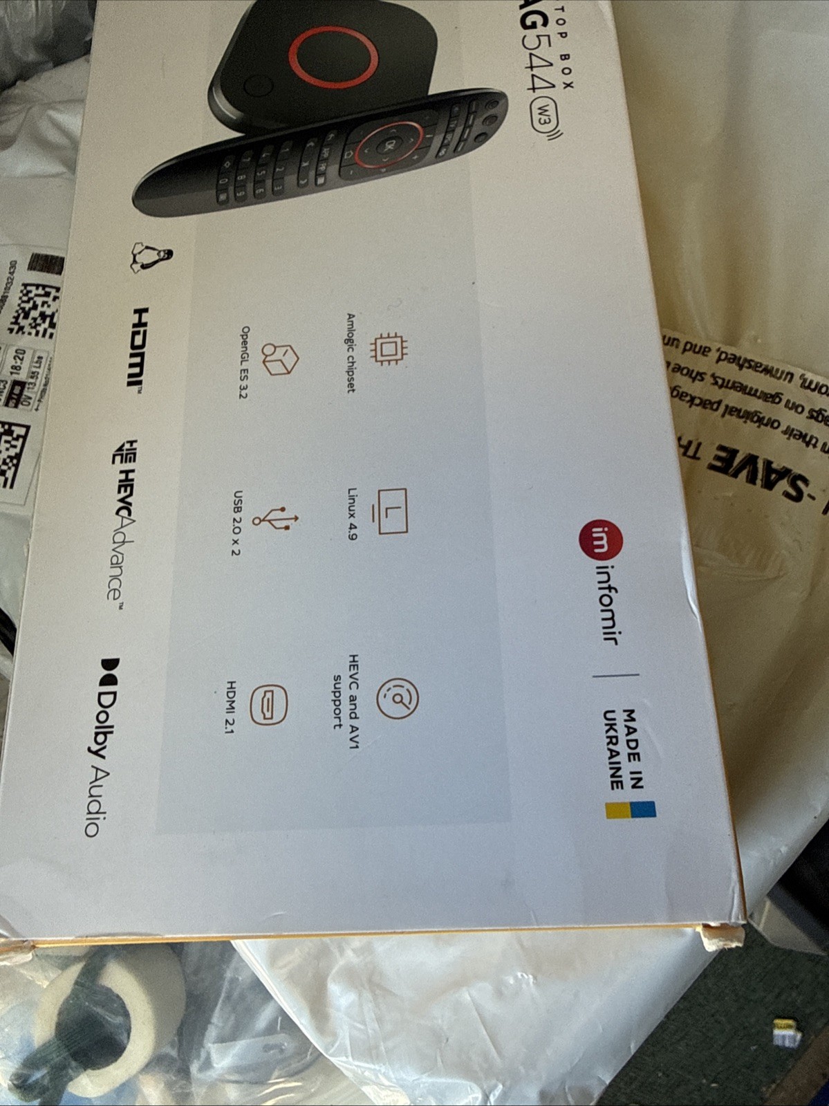 MAG544w3 TV Set-Top Box – 4K HDR TV Streaming Device with Amlogic S905Y4 Chip…