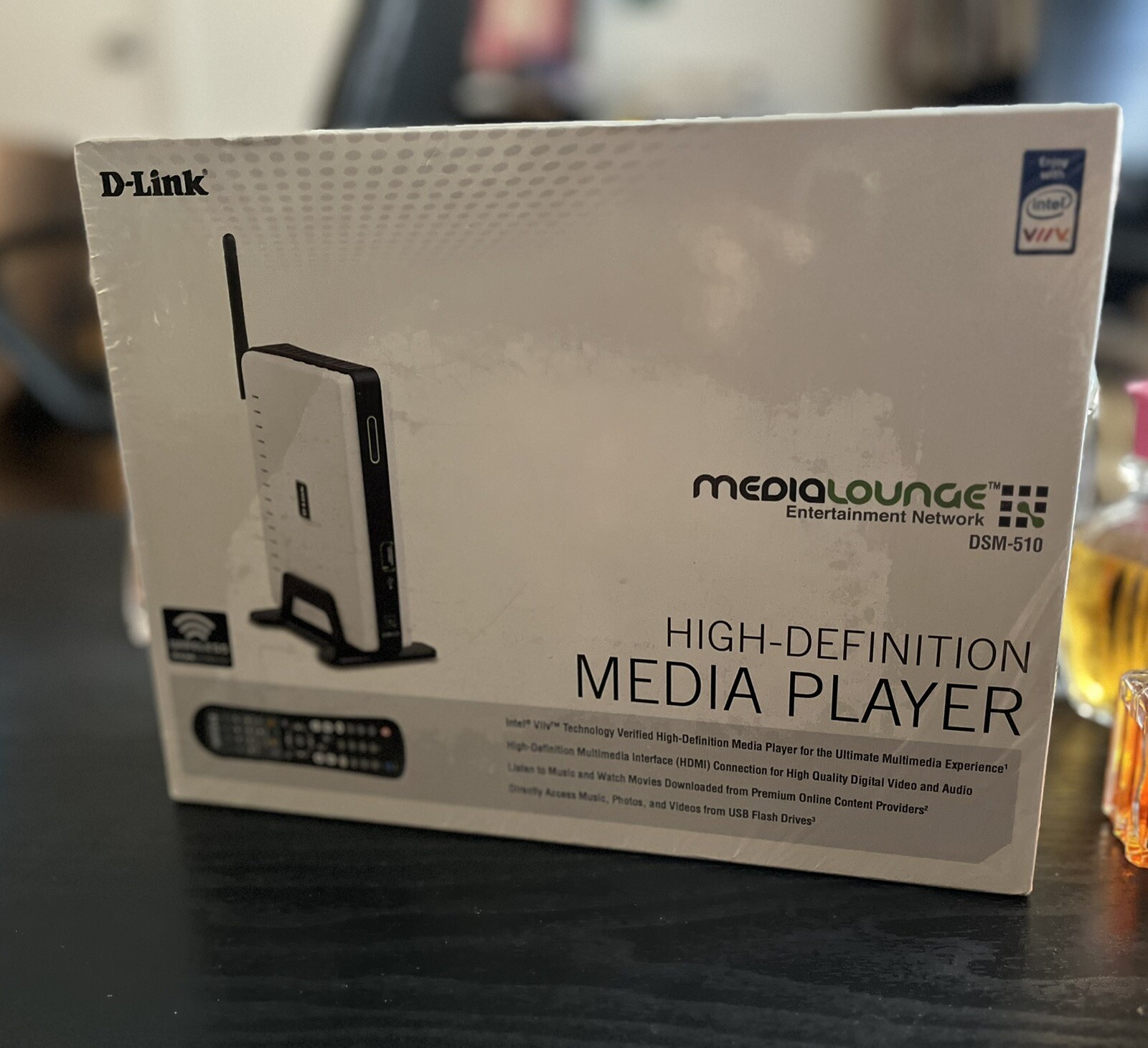 D-Link Media Lounge High Definition Media Player Mdl DSM-510 NEW Factory Sealed