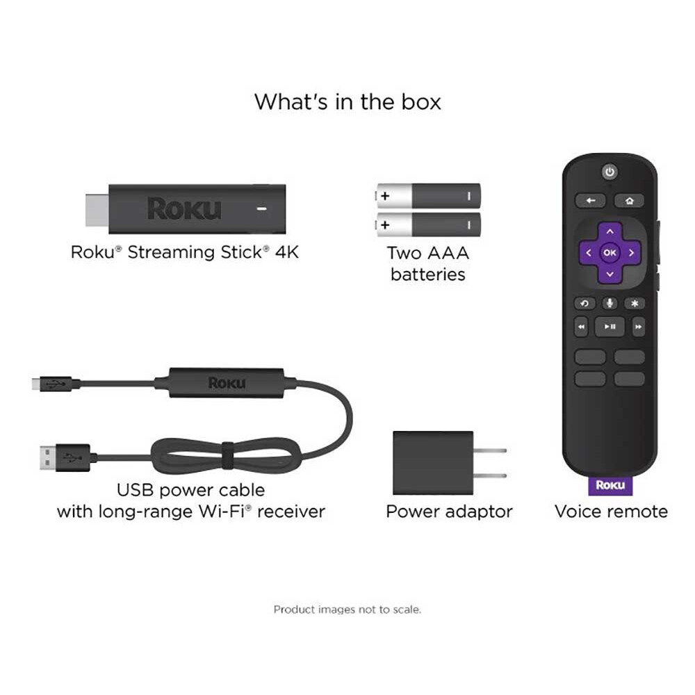 Roku 3820R2 4K Streaming Stick with Voice Remote